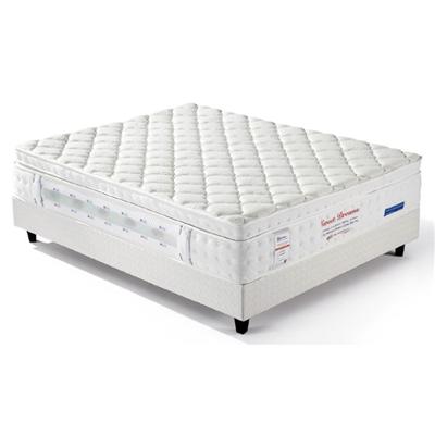 Environmentally Friendly Ventilation Restful Posturepedic Euro Top Pocket Coil With Space Foam Mattress