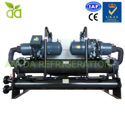 100ton Industrial Water Cooled Recirculating Screw Water Chiller Air Conditioning