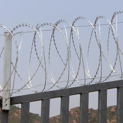 Galvanized/Stainless Steel Razor Barbed Wire, Flat Wrap Razor Wire