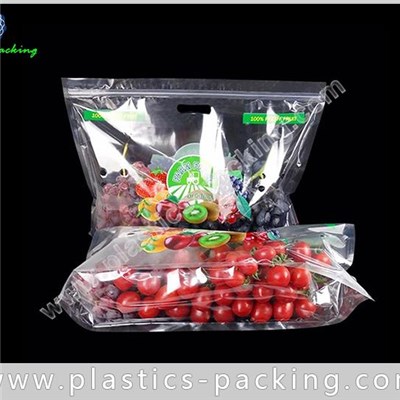 Custom Printed Fruit Zipper Pouch Plastic Fruit Packaging Bags
