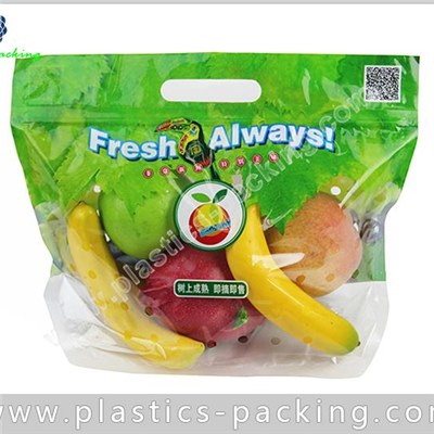 Fresh Fruit And Vegetables Ziplock Bags Custom Printed Banana Fruit Zipper Pouch