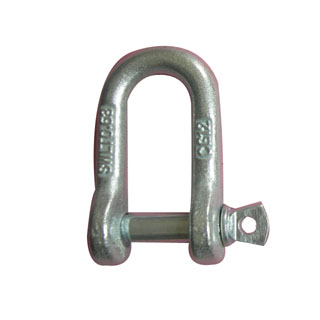Drop Forged Galvanized or Zinc Plated Screw Pin Anchor Shackles