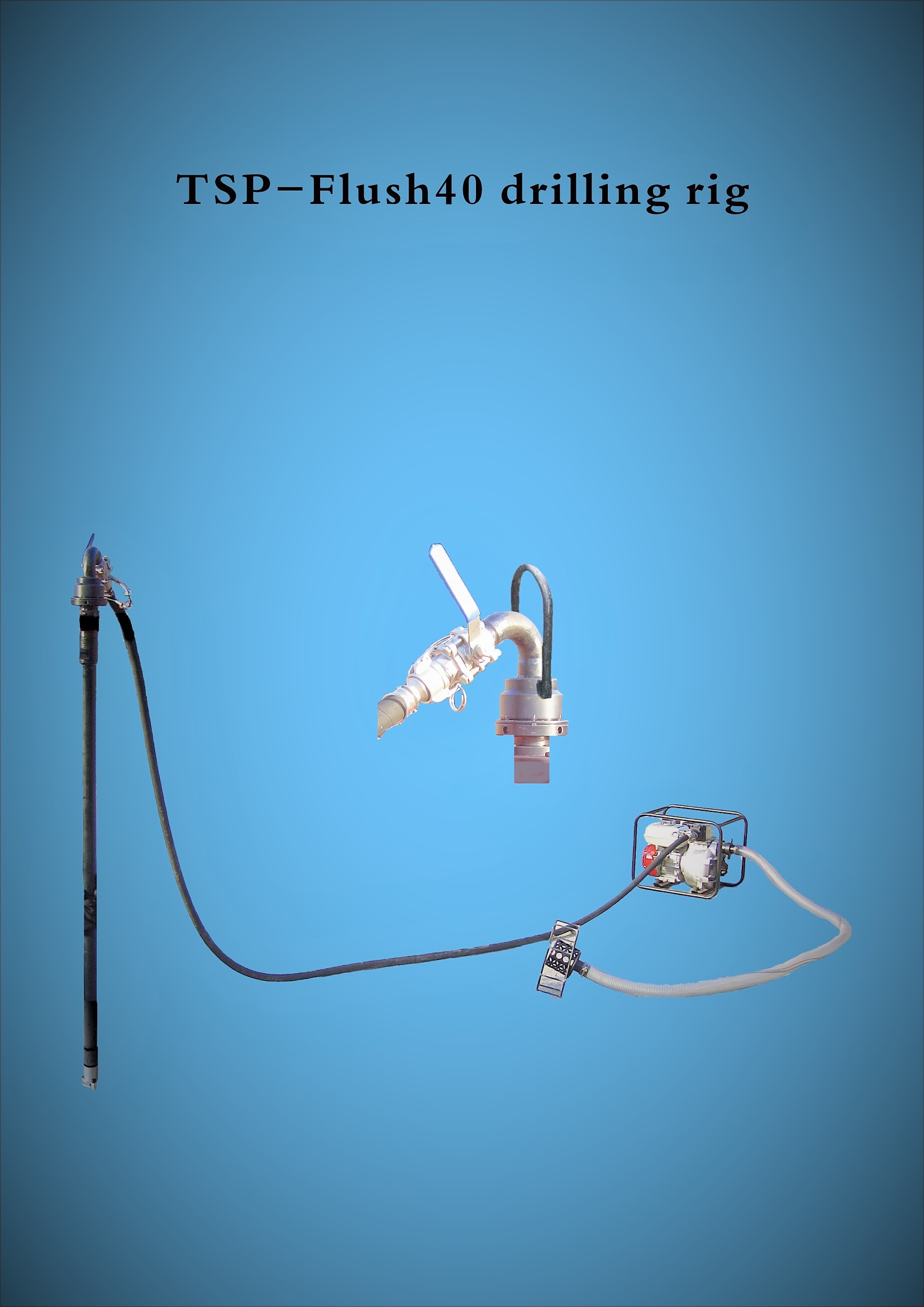 portable drilling rig TSP-40 flush for river network