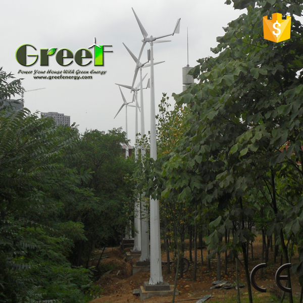 A 2 kW wind turbine generator, a 2 kW wind turbine generator