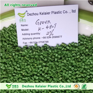 K-4809 Cheap green plastic masterbatch granule manufacturer