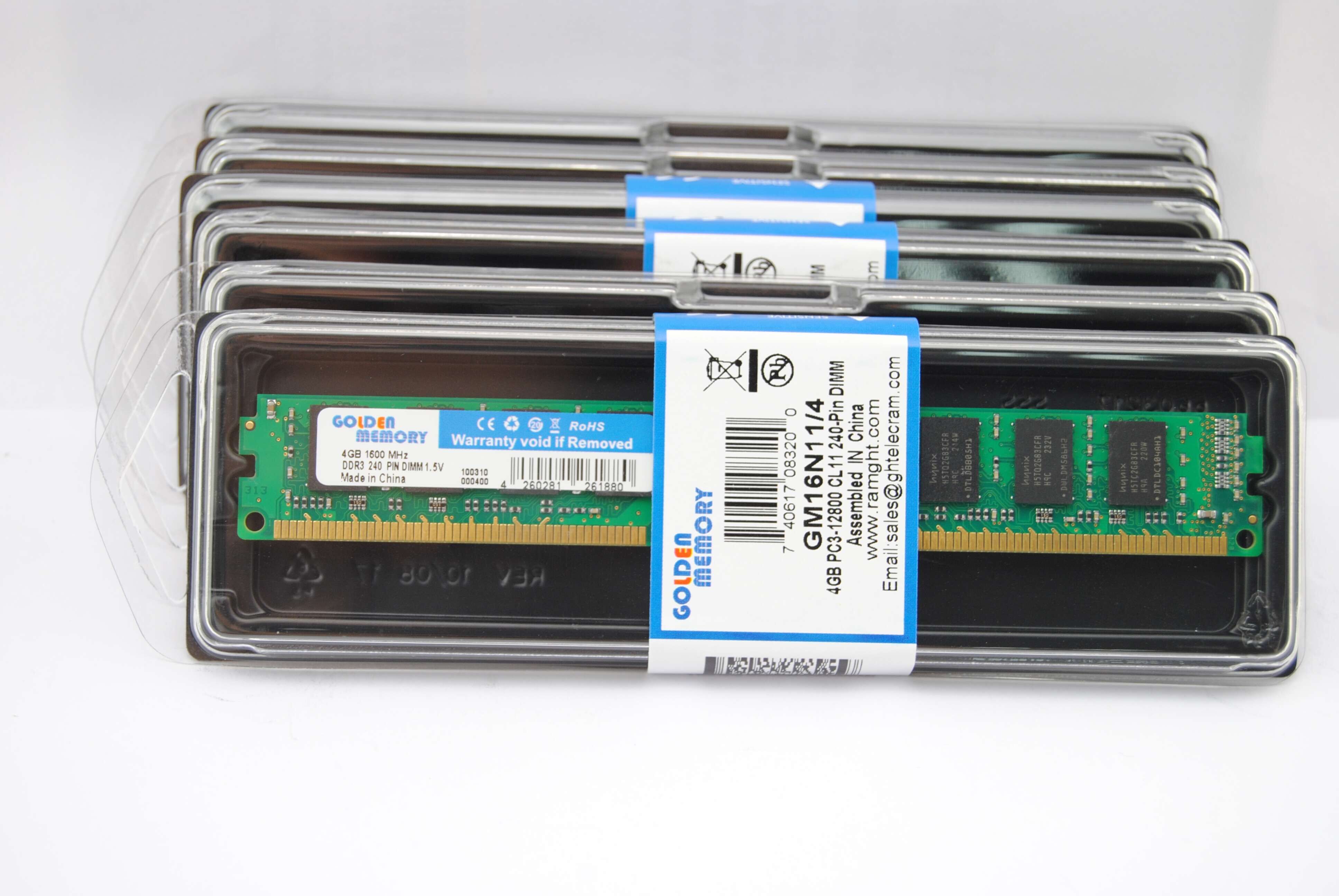 In large stock 240PIN 512mb*8 8bits 1600mhz PC3-12800 ddr3 4gb memory ram