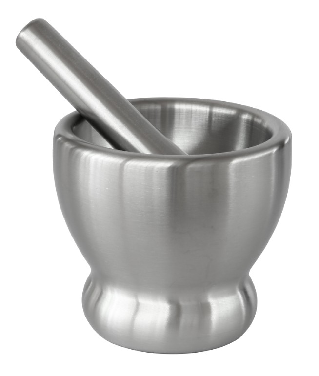 kitchen tool stainless steel Mortar and Pestle,garlic press