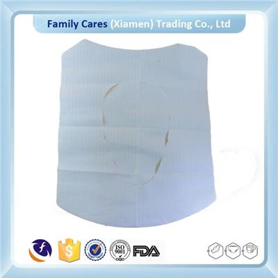 White PE Film Sanitary Disposable Toilet Seat Covers Travel Pack