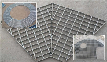 Irregularly shaped steel grating drainage cover
