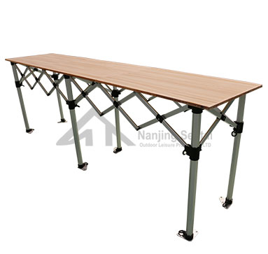 Folding Table With Wooden Top