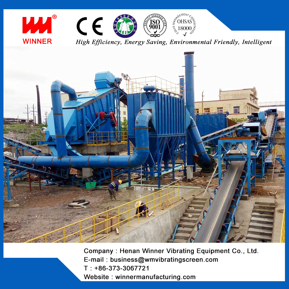 Construction waste recycling plant with Brick making