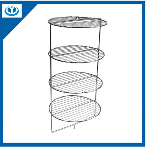 cake stand Cake rack Technology:Our Wire Forming Products is made by mild steel wire Q235 or stainless steel wire SS304 through cutting,rolling,bending. Finish: Electrolytic polishing,Chrome plated or