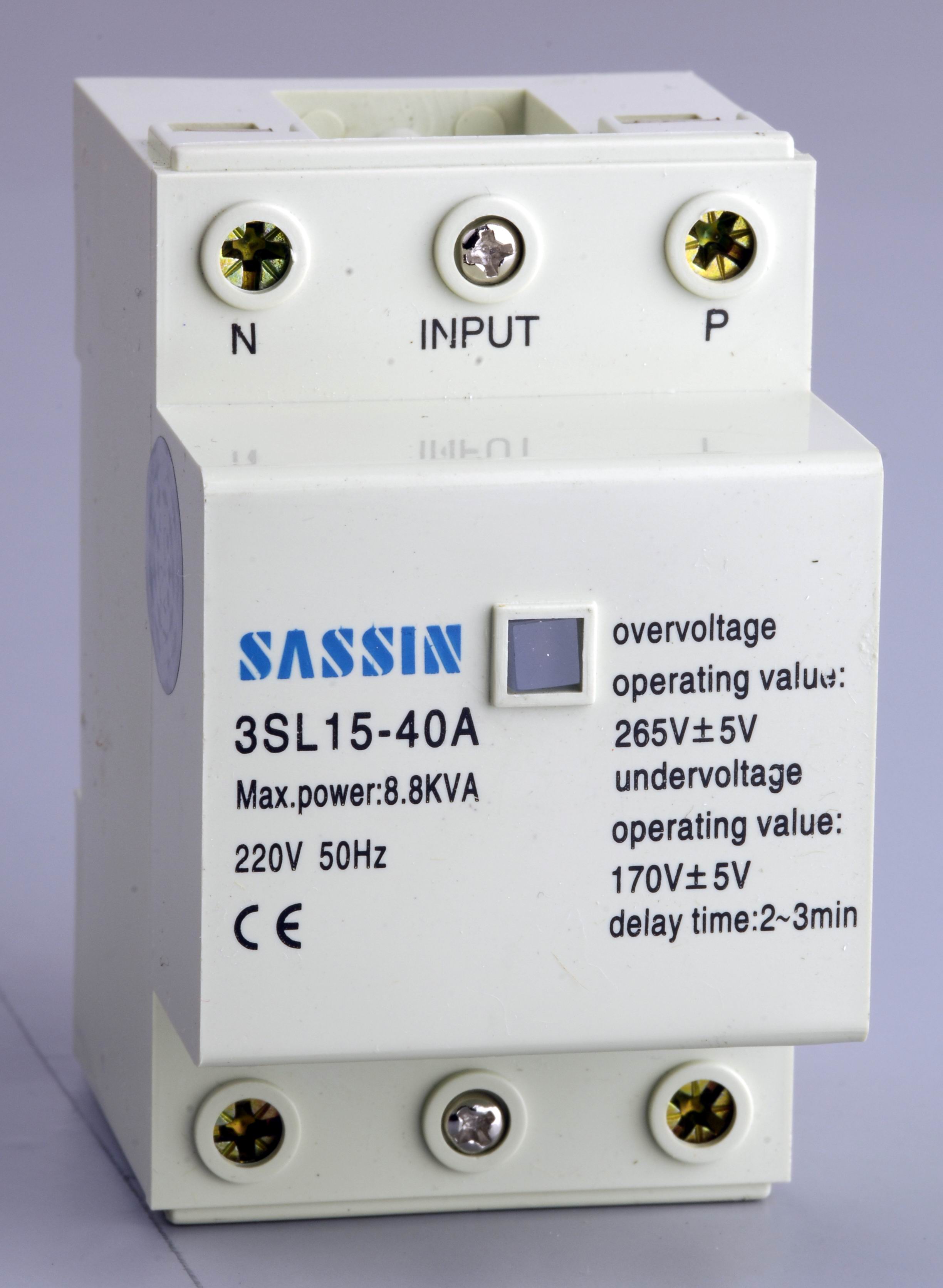 Full-automatic over-voltage/under-voltage protector 3SL15
