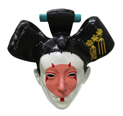 New The Shell Halloween female robot Latex Helmet Props The Movie Ghost Geisha Mask