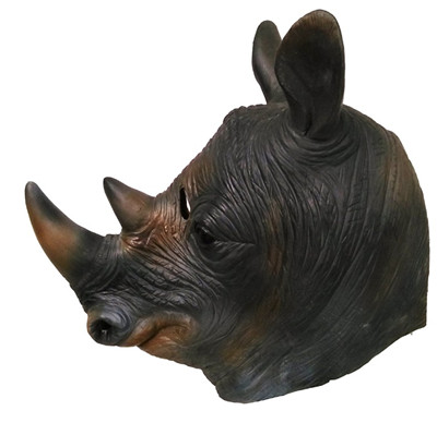 Adult Rhino Head Masks Full Head Latex Animal Masks for Party