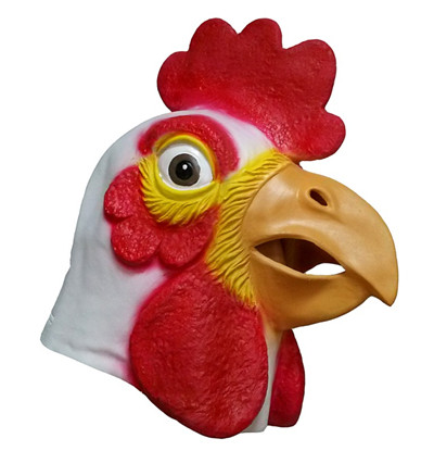Adult Size Sex Cosplay Animal Mask Fancy Dress Realistic Latex Cock Head Mask