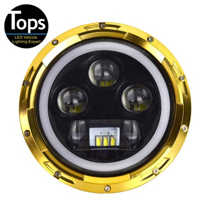 7 Inch 60W Round Projector LED Headlight For Jeep Wrangler