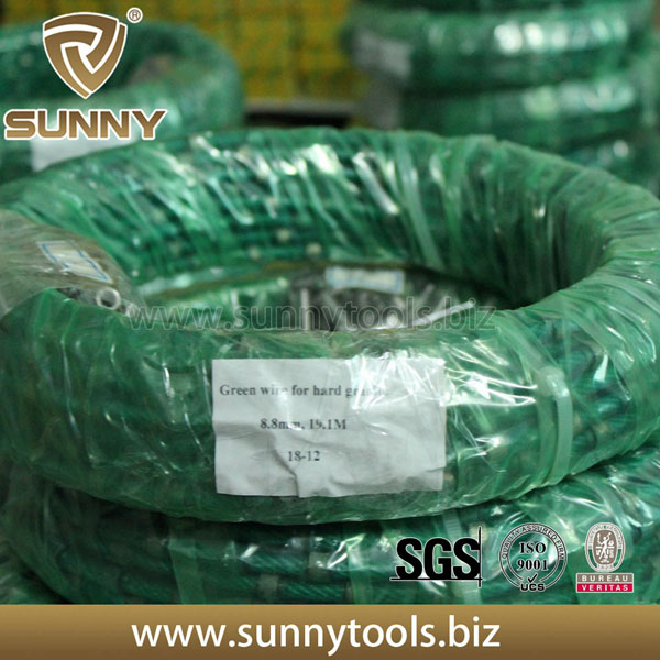 8mm 9mm 7.2mm Diamond Wire saw for stone profiling