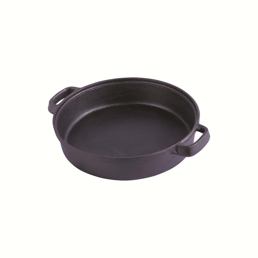 cast iron dual handle pans for roast