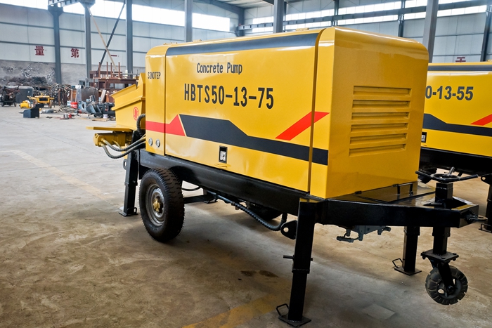 15m³ - 90 m³ Trailer mounted Concrete Pump for sale-taian sinotep machinery co.,ltd