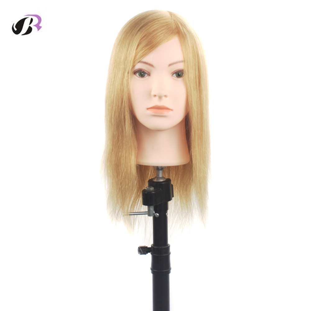New 16inch Training Mannequin Head Human Hair Wigs Hairdressing Dolls Sale Hair Style Doll Products Hair Fashion Mannequin Head