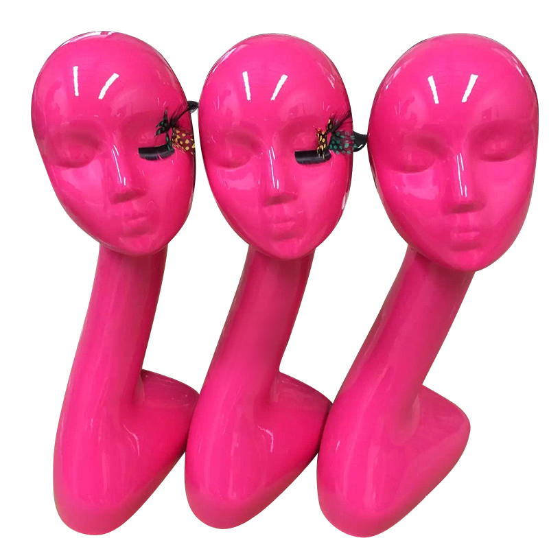 Abstract Female Mannequin Head ABS Slivery Mannequin Head Display For Wig /Hat / Necklace/ Cap Display Stand Head