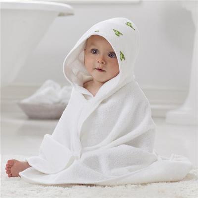Animal Print Design Bamboo Terry Baby Hooded Swaddle Blanket