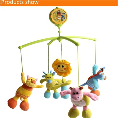 Cute And Beautiful Baby Musical Mobile Plush Bed Bell Toys With Light Soft Plush Toys
