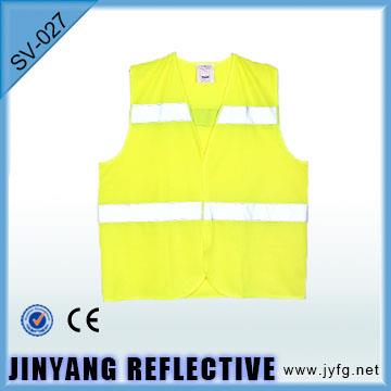 100% Polyester Vest With Reflective Tape 5cm Width