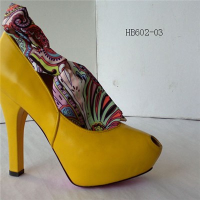 Heeled Dress Womens Platforms Shoes With Leather High Heels And Dress Leather Platforms And Round Toe