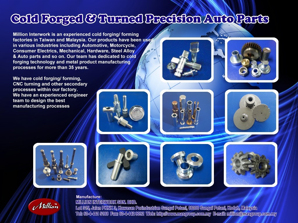 Custom made cold forged Auto parts