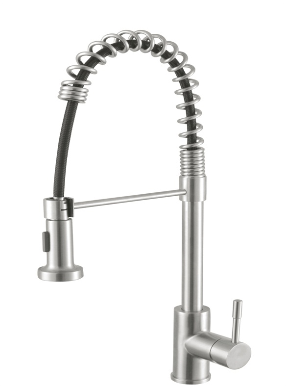 SUS304 pull-out kitchen sink faucet lead-free single handle kitchen mixer taps