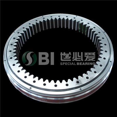 Single Row Four Point Contact Ball Slewing Bearing With An Internal Gear