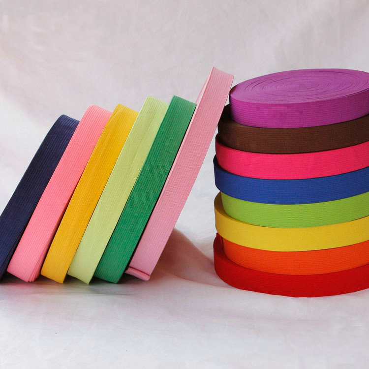 Factory supply stock colored elastic ribbon roll