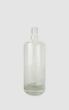 Clear glass bottle with GUALA finish