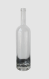 Super Flint vodka glass bottle with cork finish