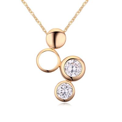 Zicron Pendant Necklace Gold Plated, 3 Colors For Choose, OEM Is Available NL-20046