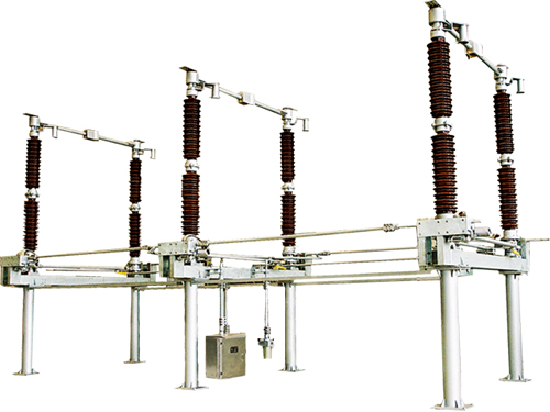 72.5kV 145kV 252kV 550kV outdoor type High voltage Disconnector isolator motor operated with earthing blade