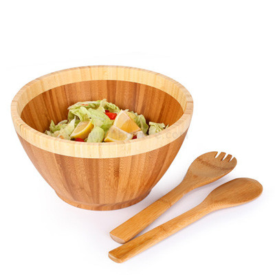 Large Bamboo Serving Set With Hands Natural And Eco-friendly