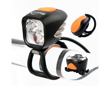 MJ-902 Front And Back Bike Led Headlights And Tail Lights Set For Night Riding