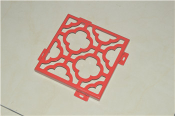 Chinese Red Customized Pattern Perforated ASP/Aluminum Solid Panel