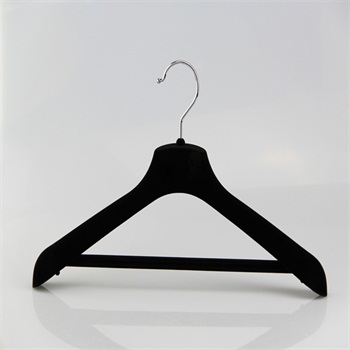 black velvet flocked plastic suits hanger