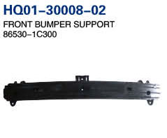 Getz 2006 Bumper, Front Bumper Support, Rear Bumper Support (86530-1C300, 86630-1C310)