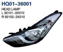 Elantra 2011 Auto Lamp, Headlight, Tail Lamp, Back Lamp, Rear Lamp, Tail Corner Lamp, Fog Lamp, Rear Fog Lamp, Reflector (92102-3X010, 92101-3X010, 92102-4V000, 92402-3X010, 92401-3X010, 92404-3X010, 