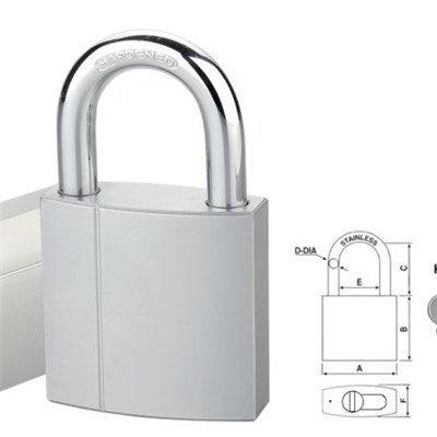 Brass Padlock With Interchangeable Cylinder
