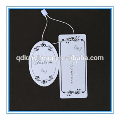 Custom Logo Printed Cardboard Hang Tag For Garment Promotional
