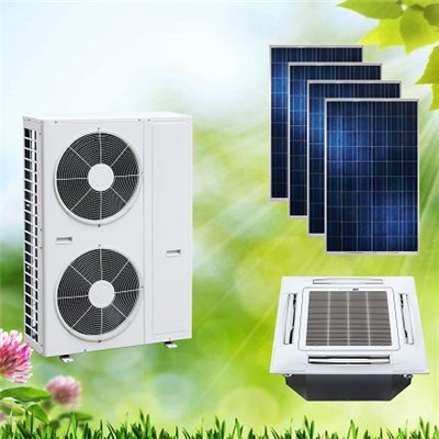 ACDC on Hybrid Grid Solar Air Conditioner Cassette for Home