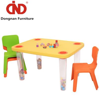 DN Plastic Childrens Sized Table And Chairs For Kids,Plastic Deck Folding Play Table Set