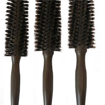 Wooden Spin Bristle Brush for Blow Drying Round Vented Types