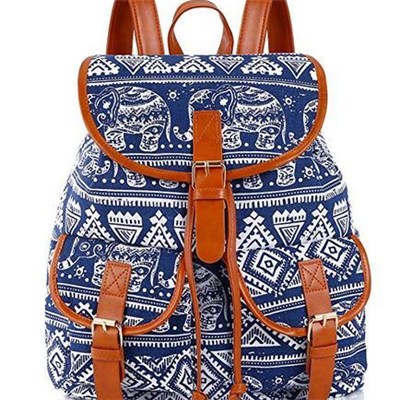 Women Girls Students Casual Jeans Backpack Or Daypack